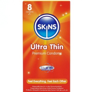 SKINS - ULTRA CIENKIE PREZERWATYWY PREMIUM OPAKOWANIE 8